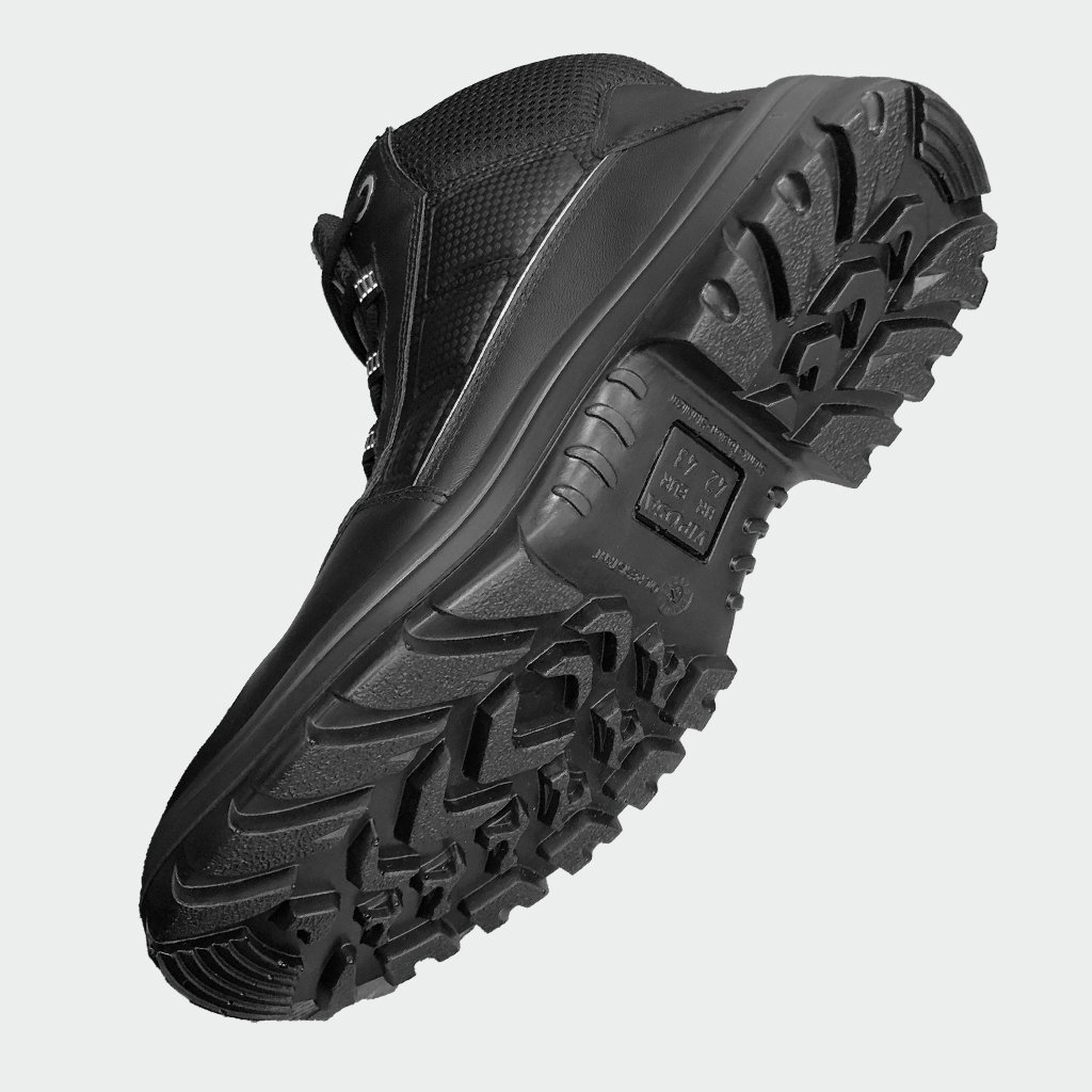 Botina Gel Viposa 17.5 Couro Liso Preto